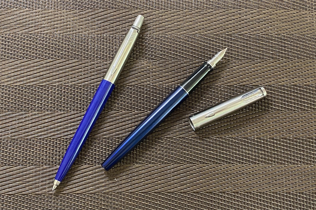 ジョッターボールペンと万年筆